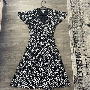 Black floral dress